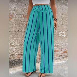 Striped Wide Leg Pants for Women